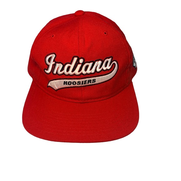 STARTER Other - Vintage Starter Indiana Hoosiers 1990s Red Wool Snapback Hat Vintage NCAA Cap